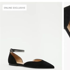 Brand new⭐️never worn Ann Taylor Pointy Tow Suede ankle flats size 10